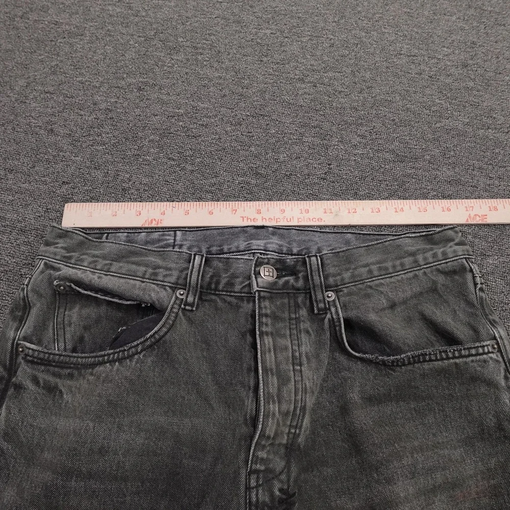 Ksubi Anti K Mekanik Jeans Mens 32x30 Gray Dark Wash Relaxed Fit Straight Denim